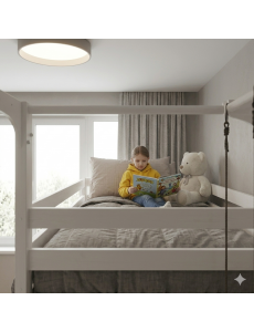 Lit enfant avec échelle – sommeil, jeu et mouvement en un